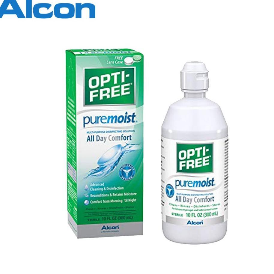 Lensza | Opti Free Solution Puremoist By Alcon | Optifree Pure Moist 300Ml | Cairan Softlens Opti Fr