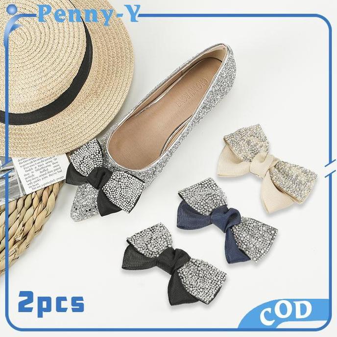 2pcs Hiasan Sepatu Flatshoes Aksesoris Sepatu Heels Mode Korea Aksesoris Sepatu Wanita Hiasan Untuk 