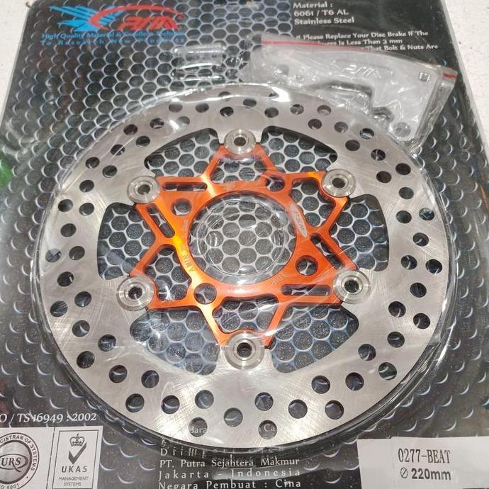 disc psm floating 220mm vario 125 150 led old/ piringan psm 220 mm floting cnc vario 125 kzr bohlam/