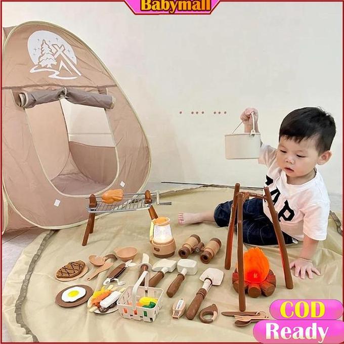 ReadyMainan Kemping Set Anak Lengkap Dengan Alat Masak Masakan / Tenda Kemah Anak / Camping Set Pret