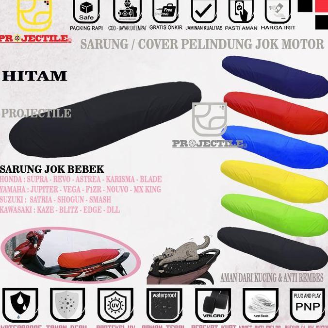 SARUNG JOK MOTOR YAMAHA BEBEK VEGA R ZR FORCE JUPITER Z MX KING F1ZR NOUVO CRYPTON COVER JOK MOTOR P