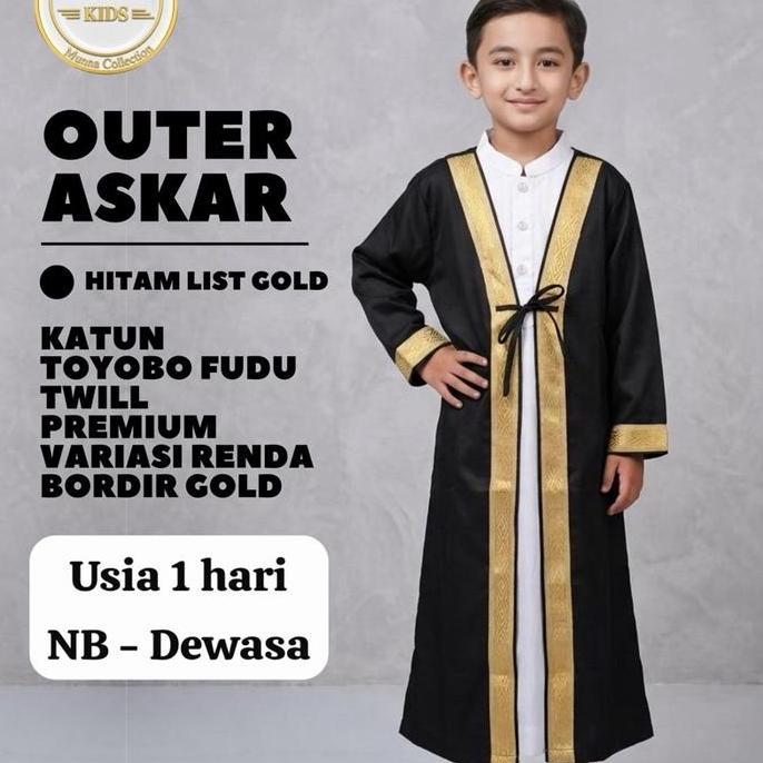 TRIONOWAN  - ROMPI ASKAR/OUTER ASKAR /JUBAH RAJA SALMAN/JUBAH ARAB/ROMPI ALA RAJA ARAB JUBAH GAMIS M