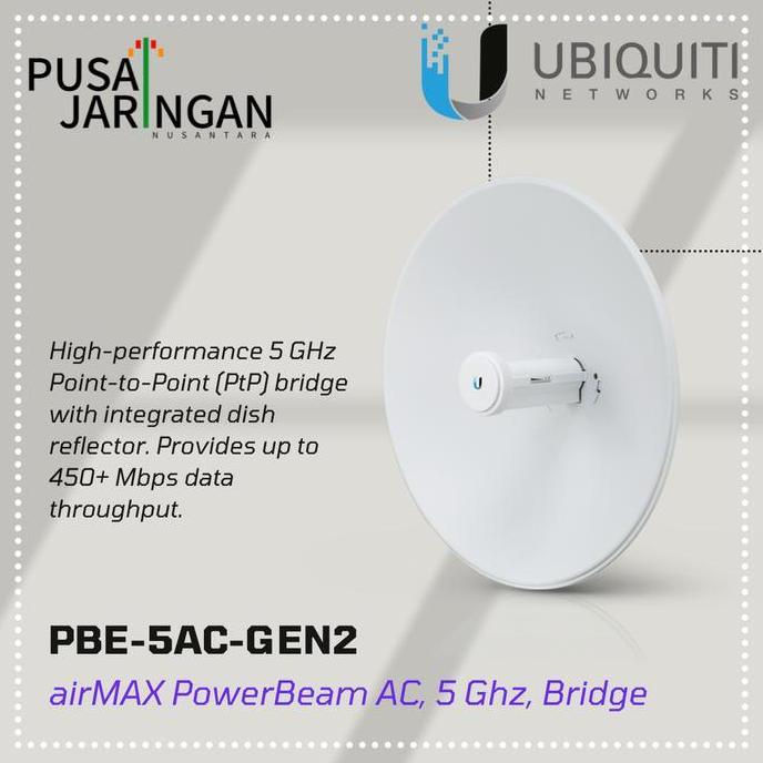 UBIQUITI PowerBeam 5AC-Gen 2, PBE-5AC-Gen2