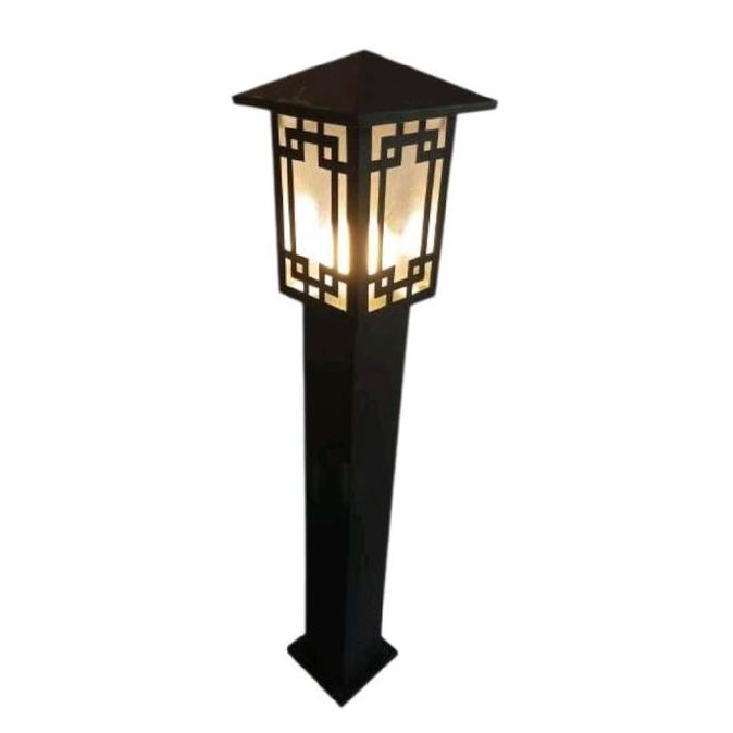 Lampu hias pilar tiang taman tinggi full 100cm produk terjamin SNI/Kap lampu taman/Rumah lampu outdo