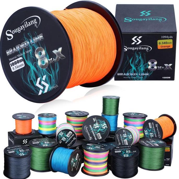 Jaaminkwalitas- Sougayilangsenar Pe X9 Benang Pe Super Kuat Pancing 300/500/1000M 9 Helai Kepang Pe 