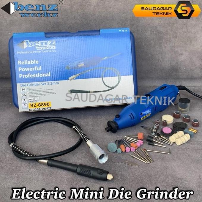 Destrifamel - Mini Die Grinder Benz Werkz Mesin Bor Tuner Gerinda Mini Listrik Alat Ukir Set Mata Le