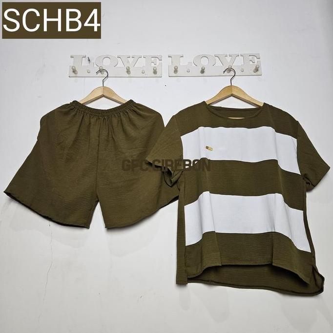TERPOPULER Setelan Crinkle Airflow Celana Hotpants / One Set Hotpants / Set Baju Wanita Casual / Ste