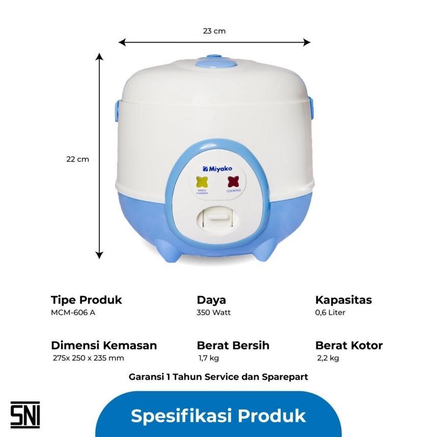 Discount Magic Com Mini Rice COoker Miyako MCM606A MCM 606A MCM-606