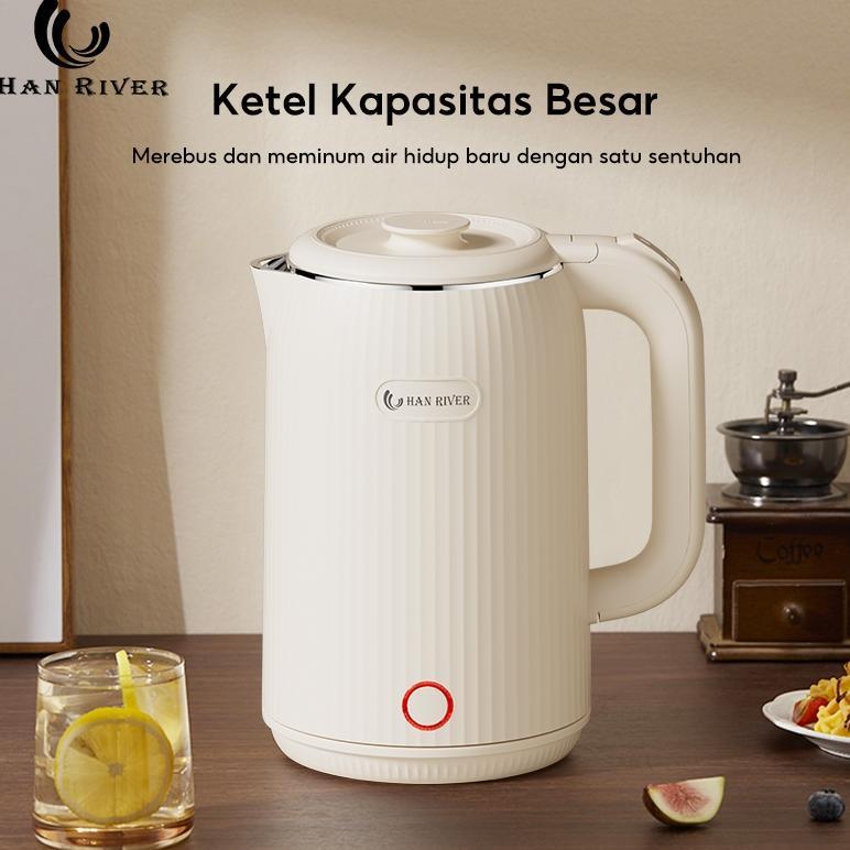 HOT SALE HAN RIVER 2.5L Teko Listrik Teko Pemanas Air Listrik 304 stainless