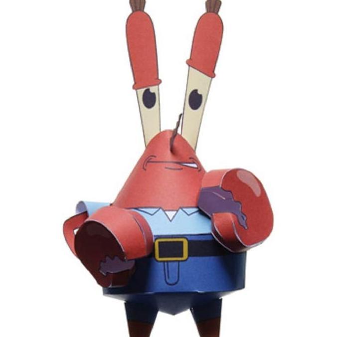 (Mainan Kertas) DIY Kerajinan Papercraft Mr. Crab