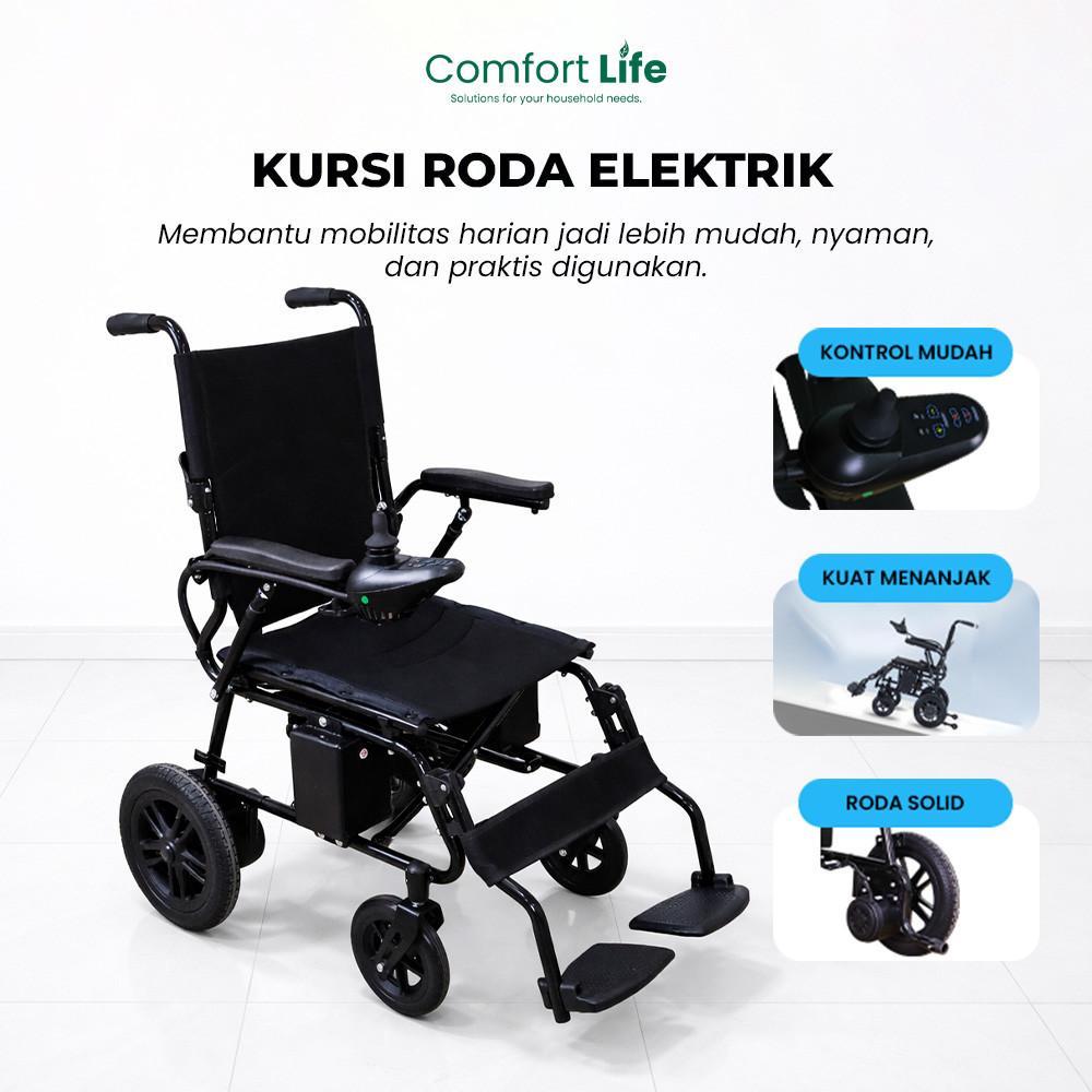 Kursi Roda Elektrik Lipat Otomatis Ringan Untuk Dewasa & Lansia