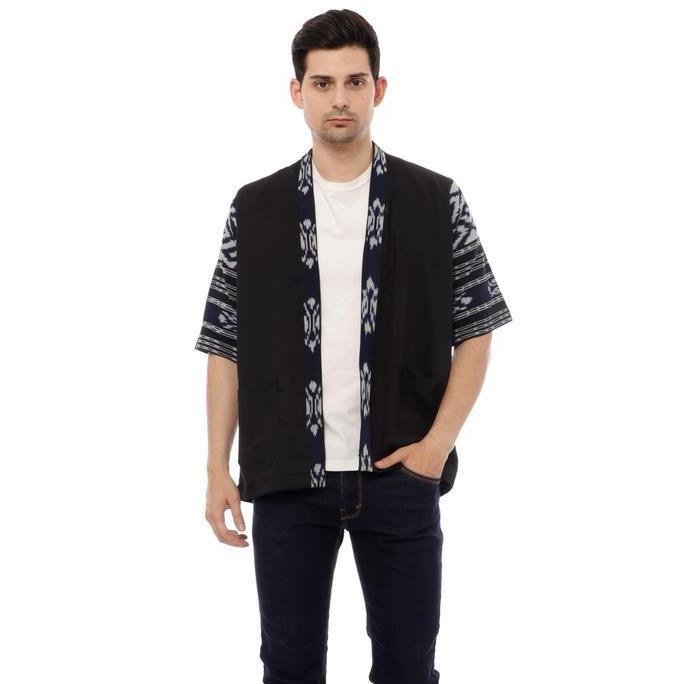 TAMPIL MODIS  anjalinesia outer Kimono Cardigan Tenun Arion kimono Pria Katun Nyaman Panjang Santai 