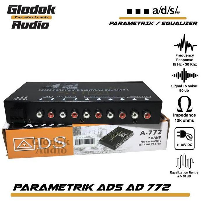 Promo Parametrik ADS A 772 Equalizer mobil Diskon