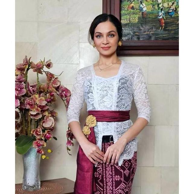 Bergaransi Kebaya Bali Brokat Sofia Bed Lengan Panjang Pendek Lilit Tumpuk Tangan 7/8 3/4 Model Siku