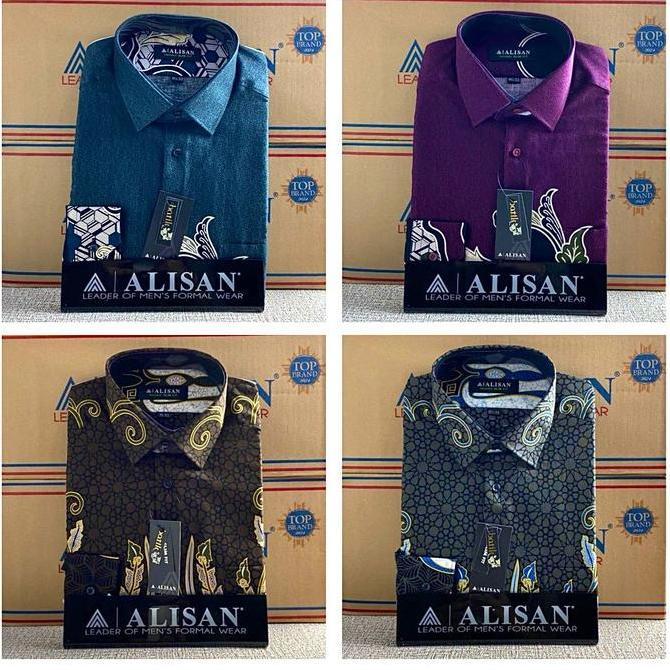 Superiore- Kemeja Alisan Batik Lengan Panjang Slimfit Semua Varian Formal Katun