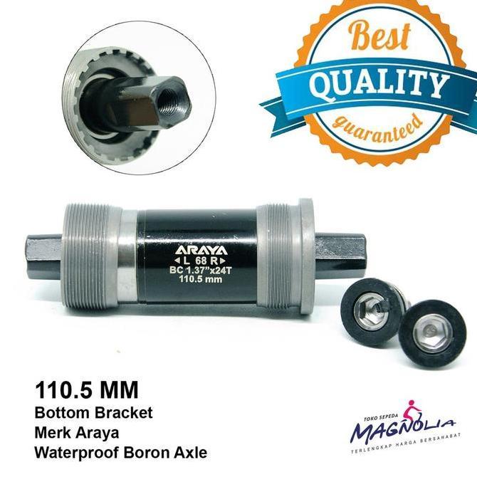 Promo Bottom Bracket / BB Axle 110.5 MM Sepeda MTB / As Tengah Bearing Diskon