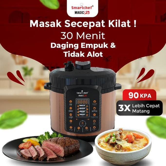 hasky.oldee - smart chef presto slowcooker listrik 5l produk premium original garansi resmi