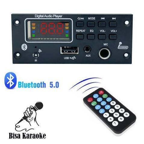 Mp3 Kit Modul Bluetooth Persegi 12V plus karaoke aux COD