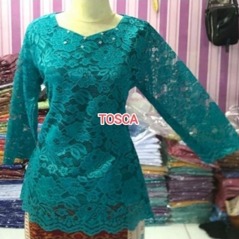 Premium Kebaya Brokat Premium Model Tangan Lurus Terbaru Kebaya Brokat Formal Atasan Kebaya