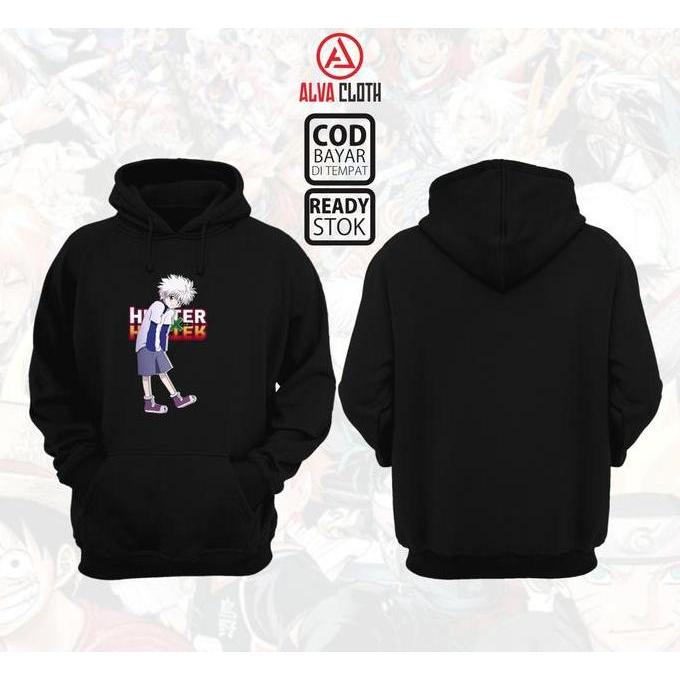 DI11 - KILLUA HUNTER X HUNTER 04 | Hoodie Anime Jepang | Sweater Distro | Zipper wibu | Fleece Grama