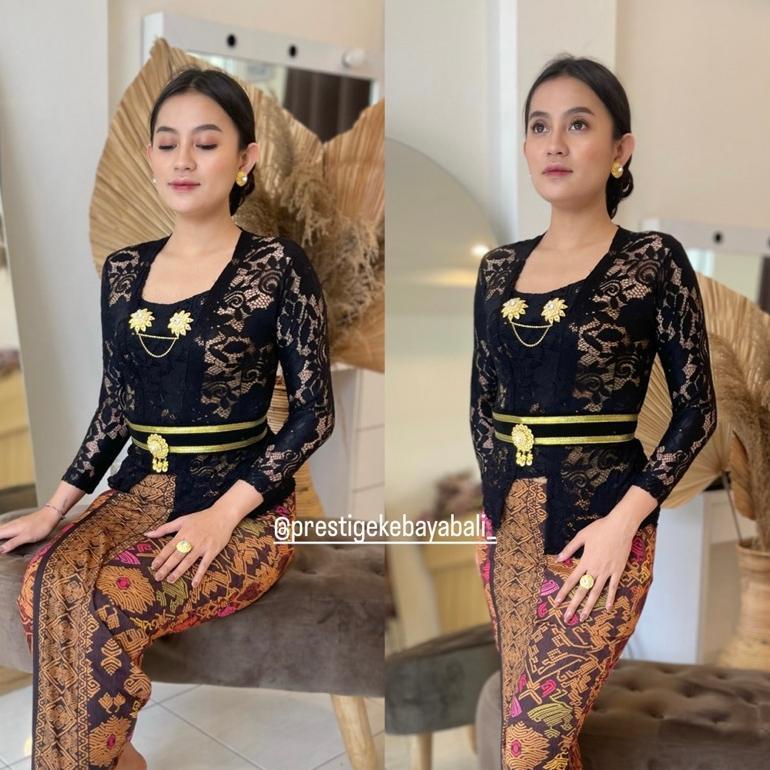 Bergaransi (Bisa Cod) One Set Kebaya Sofia Strait/Setelan Kebaya Sofia/Kebaya Brokat Sofia/Kebaya Ba