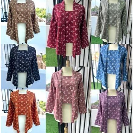 Grade Ori Kebaya Kutubaru Jumputan Model Terbaru / Kebaya Modern Kutu Baru / Baju Jumputan Model Ter
