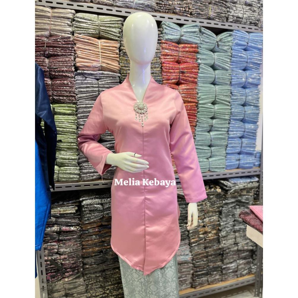 Unik Rohmah Kebaya - Setelan Kebaya Tafeta Tunik Melayu / Kebaya Tafeta Busui Jumbo / Kebaya Modern 
