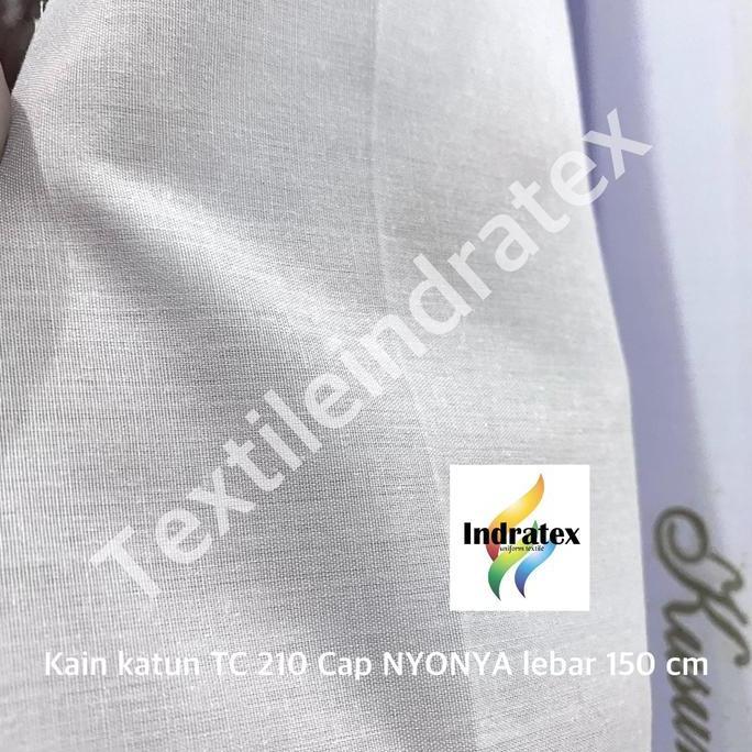 Rantimarian22 - ( Per 1 Roll ) Kain Katun Putih Polos Tc 210 Nyonya Gulung Lebar 150 Cm Isi 54 Meter