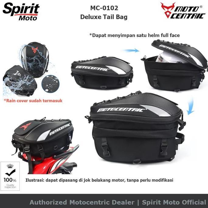 Motocentric Deluxe Tail Bag | Tas Belakang Motor Touring Tailbag