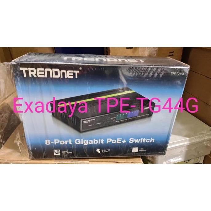 Rembosyah - Trendnet Tpe-Tg44G (Poe+) 8-Port Gigabit Poe Switch (4 Port Gigabit