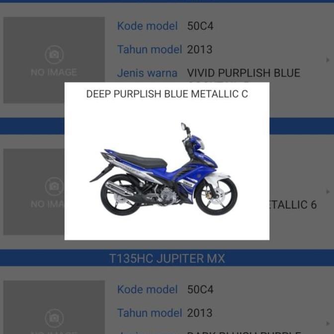 Striping Jupiter MX New Biru Putih GP Edition Ori YGP Kode 50C