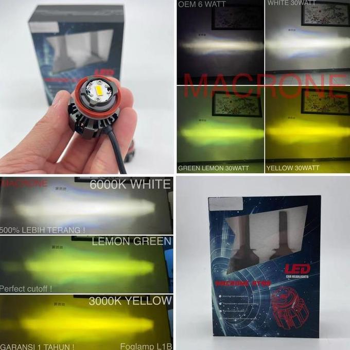 Promo LAMPU LED MACRONE HT88 L1B 30 WATT FOGLAMP TOYOTA YARIS CROSS Diskon