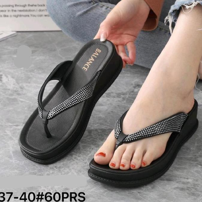 TAMPIL MODIS  SANDAL JEPIT HAK BALANCE / SANDAL JELLY WANITA IMPORT TAMPIL MODIS 