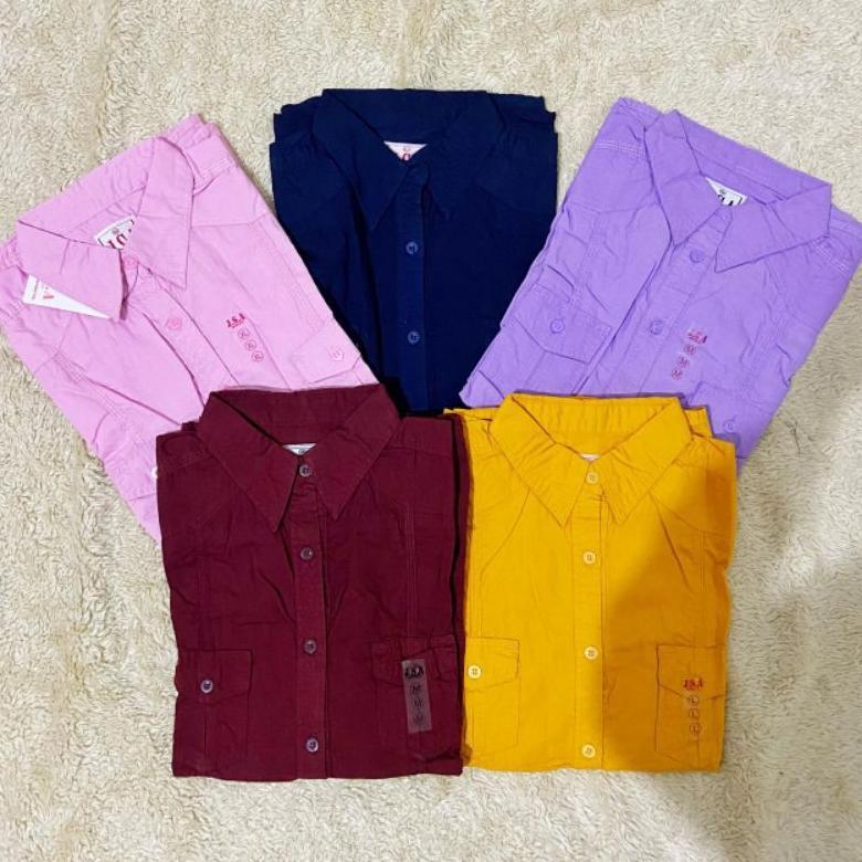 PREMIUM KEMEJA POLOS KATUN JSA/KEMEJA FORMAL WANITA