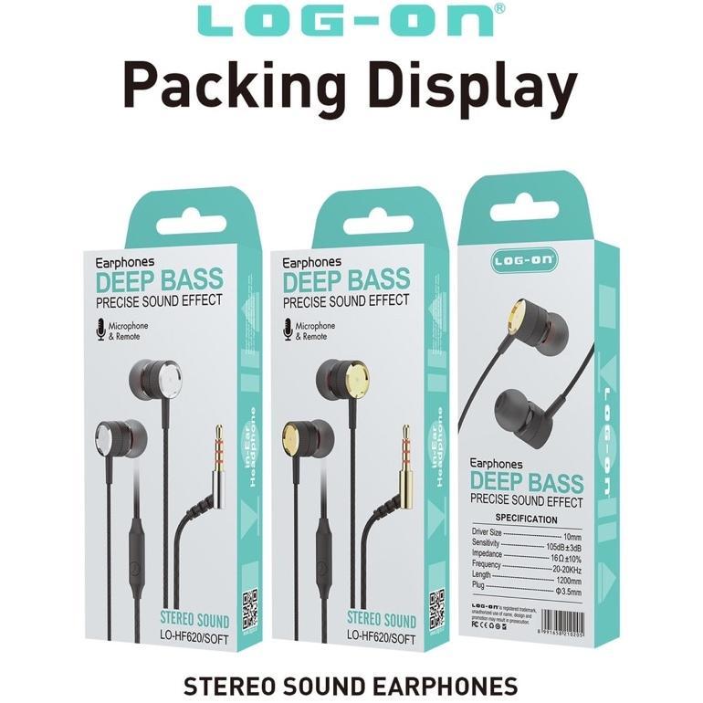 TERMURAH HEADSET - HANDSFREE - HF LOG ON HF620 DEEP BASS LO HF-620 MEGABASS