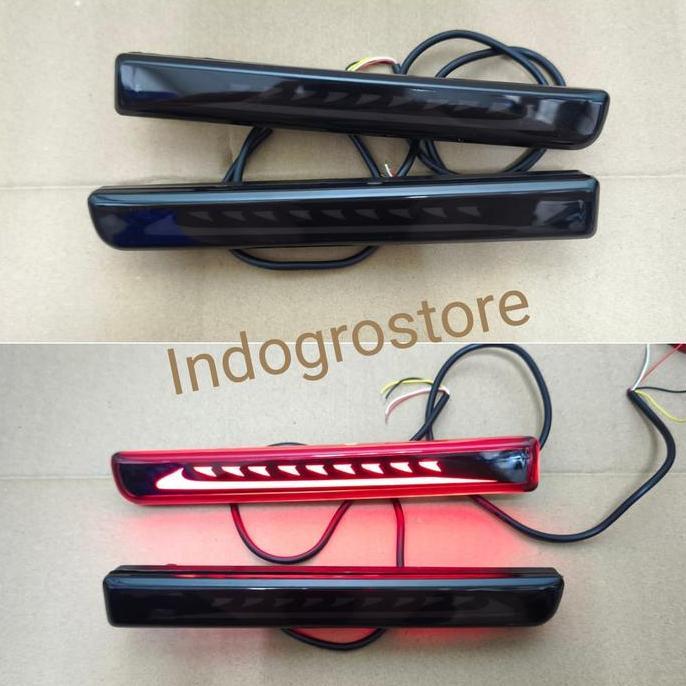 Promo Reflektor LED Lampu Bemper Belakang Mobil Agya / Ayla 2017 2018 2019 2020 2021 2022 2023 Disko
