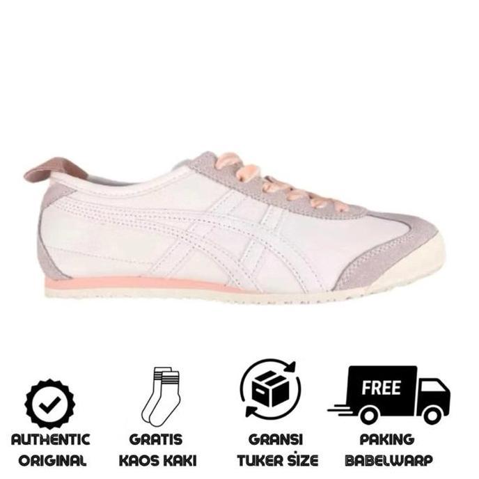 Sepatu Sneakers Sepatu Onsu Tiger Mexico66 Tali Pita Pink Casual Shoes