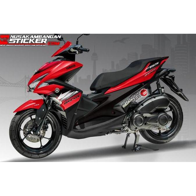 Decal Motor Sticker Motor Yamaha Aerox 155 Merah