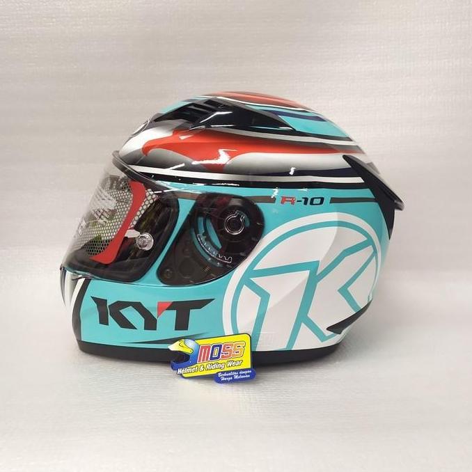 Helm KYT R10 R Aquamarine Blue | Flat Visor | Product