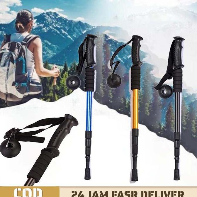 Tongkat Trekking Eiger Paduan Aluminium Tongkat Trekking Lipat Eiger Trekking Pole Traking Pole