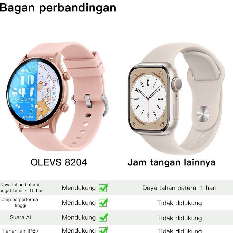 TERBARU OLEVS Jam tangan Wanita Pria Original Anti Air Smartwatch Multifungsi Watch