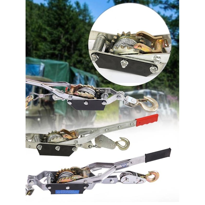 Hand Ratchet Puller Rachet Tracker Hand Takel 1/2/4TON -  Tracktang Kodokan Penarik Kabel Sling Alat