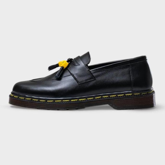 Sepatu Pria Jovem X Basboi Loafers - Loaferboi Black