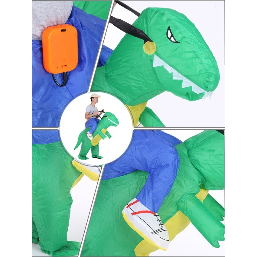 Kostum DINO Dinosaurus Anak Dewasa Kostum Dino Pesta Unik Cosplay Ultah Lucu Badut Angin Inflatable