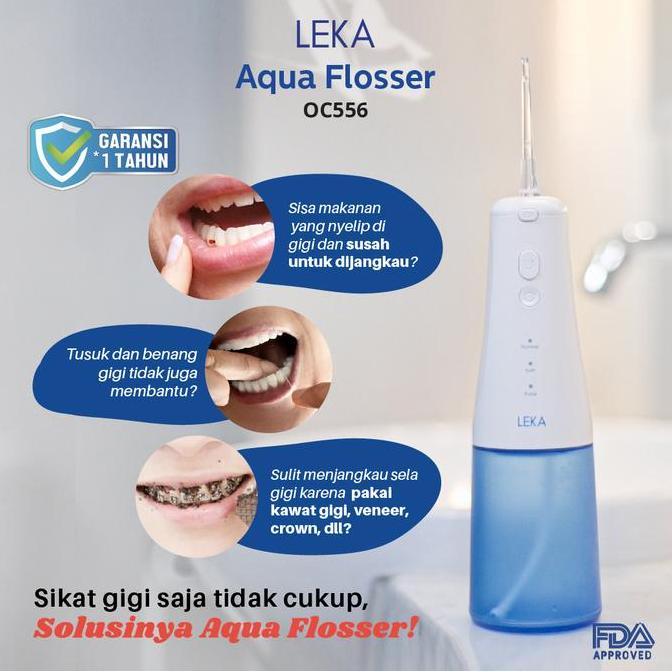 Morineedastu - Leka Oc556 Aqua Flosser - Portable Oral Dental Water Irrigator