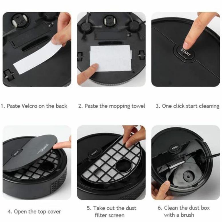 HOT SALE SMART SWEEPING ROBOT 3 IN 1 SAPU PENYEDOT DEBU PEL PEMBERSIH DEBU LANTAI ROBOT VACUUM JALLE