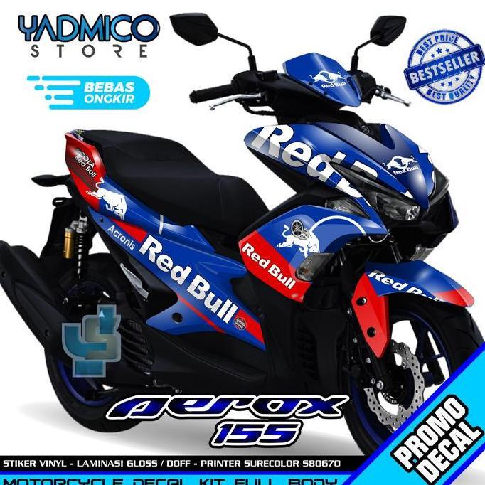 Decal Aerox 155 Old Full Body Variasi Motif Red Bull Motor