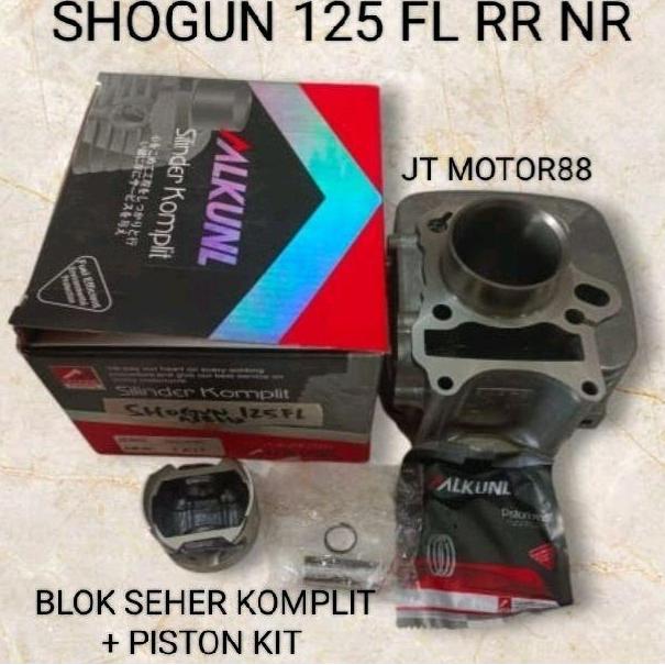 BLOK SEHER SHOGUN 125 FL RR NR SET KOMPLIT PLUS PISTON KIT size std 0.00