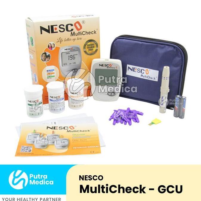 Nesco GCU 3in1 / Alat Strip Refill Cek Tes Gula Darah Kolesterol Asam Urat