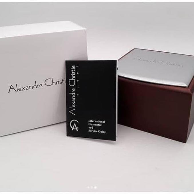 ALEXANDRE CHRISTIE AC8655 AC 8655 JAM TANGAN WANITA BLUE ROSEGOLD